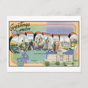 Vintag Colorado Postkarte
