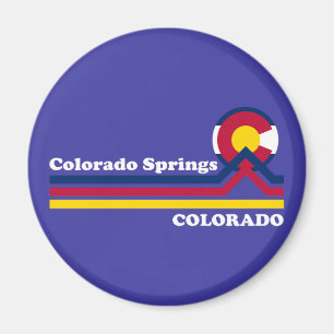 Vintag Colorado Springs Magnet