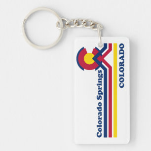 Vintag Colorado Springs Schlüsselanhänger