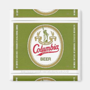 "Vintag-Columbia-Bier-Etikett" Magnet