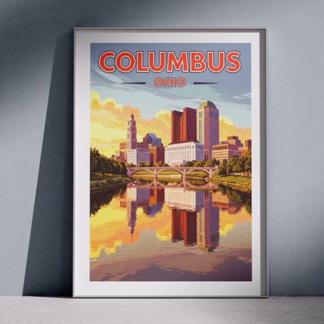 Vintag Columbus Ohio Poster (Von Creator hochgeladen)