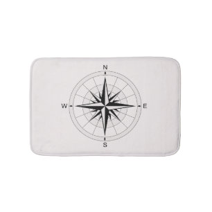 Vintag Compass-Rose  Badematte
