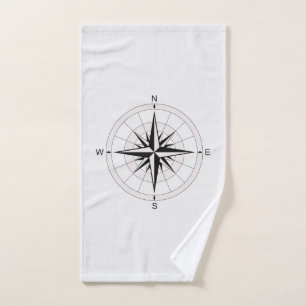 Vintag Compass-Rose   Handtuch