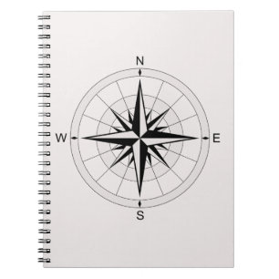 Vintag Compass-Rose Notizblock