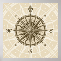 Vintag Compass-Rose