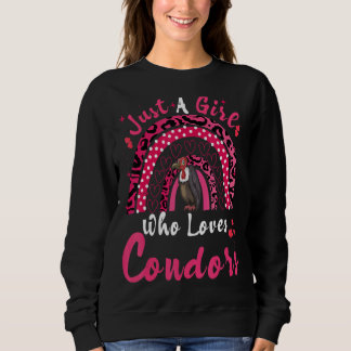 Vintag Condor Bird Just A Girl, die Lieben Condors Sweatshirt