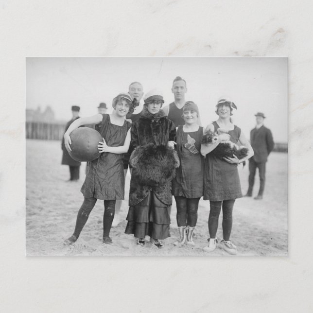 Vintag Coney Island Postkarte (Vorderseite)