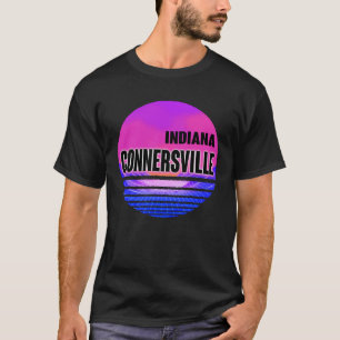 Vintag Connersville Vaporwave Indiana T-Shirt