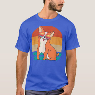 Vintag Cooler Corgi Hund Lover Doggie Paw Puppy Su T-Shirt