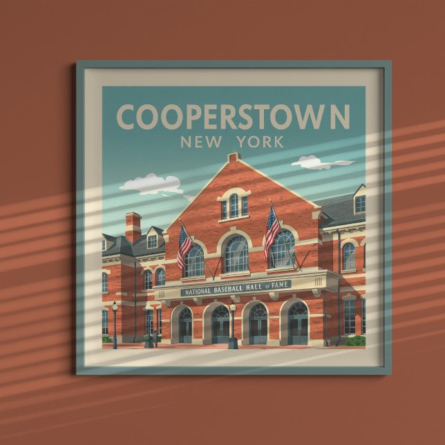 Vintag Cooperstown New York Poster (Von Creator hochgeladen)
