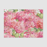 Vintag Coral Pink Hydrangea Blumenmuster Seidenpapier<br><div class="desc">Dieses Vintage Blumenpapier zeichnet sich durch romantische Korallenrosa Hydrangea-Blume in einem anmutigen Muster aus. Ideal für Hochzeitsgeschenkverpackungen oder für handwerkliche Projekte inklusive Entcoupage. Entworfen von dem weltbekannten Künstler ©Tim Coffey.</div>