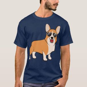 Vintag Corgi Dog Lover Tshirt Cool Corgi Sunglass
