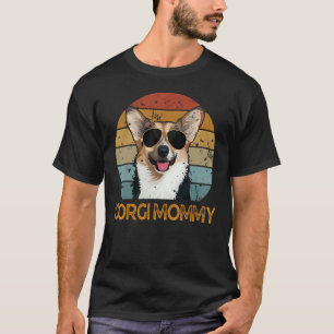 Vintag Corgi Mommy Niedlich Dog Haustier Eigentüme T-Shirt