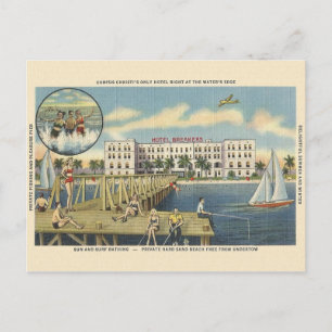 Vintag Corpus Christi Beach Postcard Postkarte