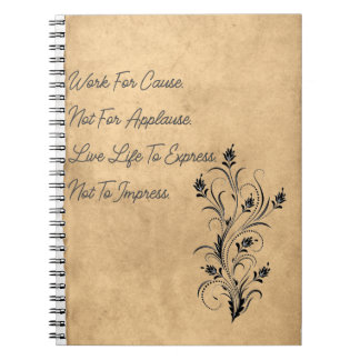 Vintag Cover Design Spiral Foto Notebook Notizblock