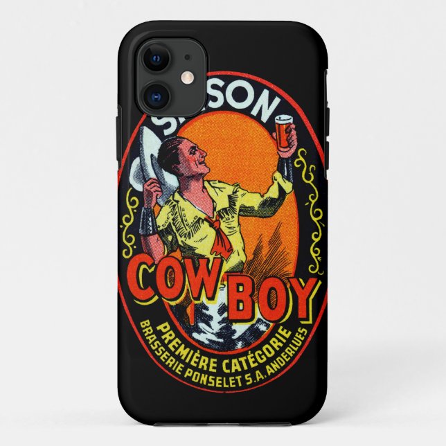 Vintag Cowboy Ale Case-Mate iPhone Hülle (Rückseite)