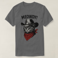 Vintag Cowboy Cat Artwork - Meowdy Wild West