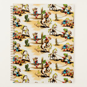 Vintag Cowboy Cowgirl Country Kids Pony Cactus Planer