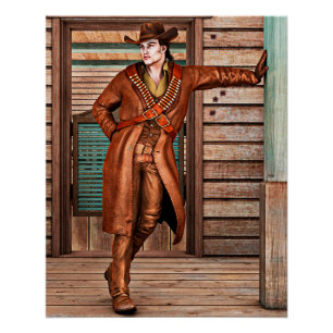 Vintag Cowboy Poster