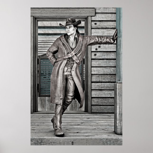 Vintag Cowboy Poster (Vorne)