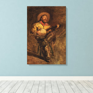 Vintag Cowboy Singen von Thomas Eakins Leinwanddruck