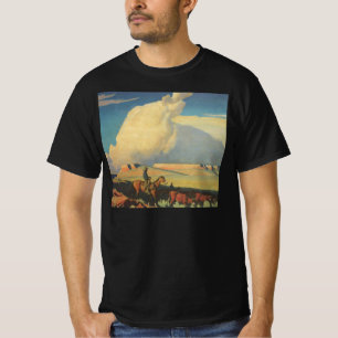 Vintag Cowboys, Open Range von Maynard Dixon T-Shirt