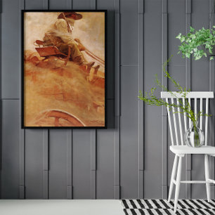 Vintag Cowboys, The Ore Wagon von NC Wyeth Poster