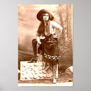 Vintag Cowgirl Poster