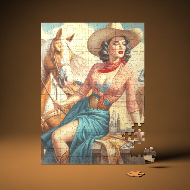 Vintag Cowgirl Puzzle (Von Creator hochgeladen)