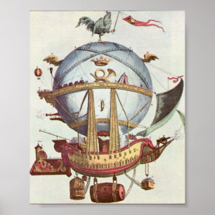 Vintag Crazy Balloon Poster