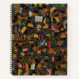 Vintag Crazy Quilt Notizbuch