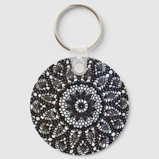 Vintag Crochet Doily Schlüsselanhänger