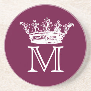 Vintag Crown Monogram Untersetzer