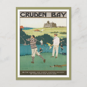 Vintag Cruden Bay Schottland Postkarte