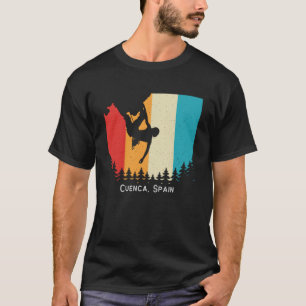 Vintag Cuenca, Spanien Rock Climbing Bouldering Mo T-Shirt