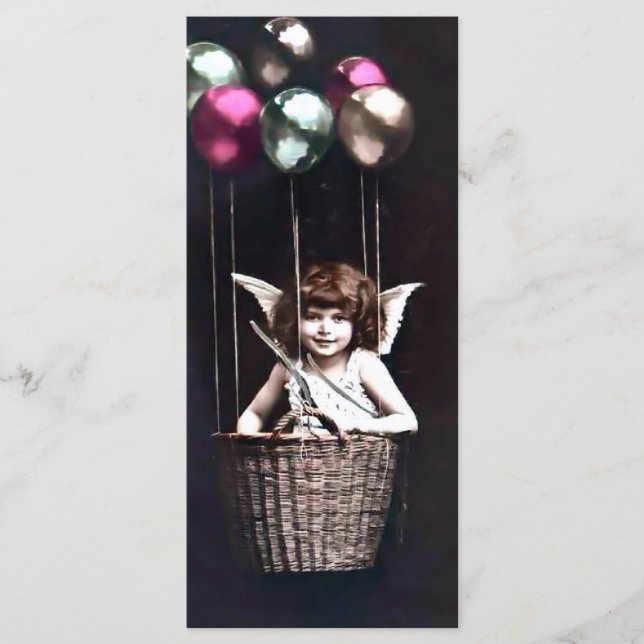 Vintag Cupid Menükarte (Vorderseite)