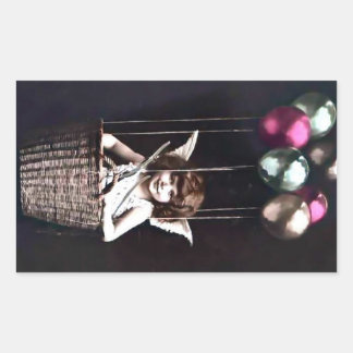 Vintag Cupid Rechteckiger Aufkleber