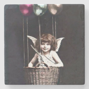 Vintag Cupid Steinuntersetzer