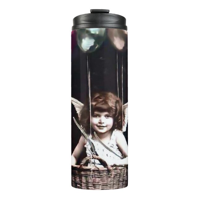 Vintag Cupid Thermosbecher (Vorderseite)