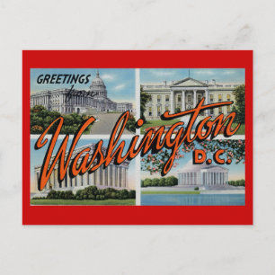 Vintag D.C. Postkarte
