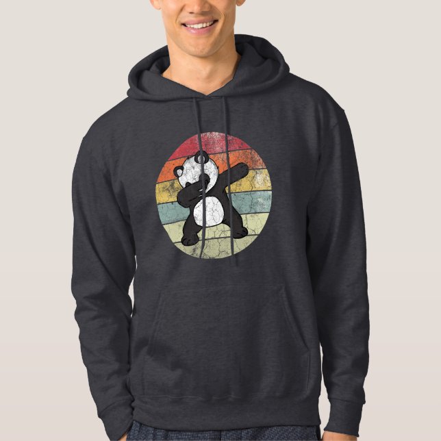 Vintag Dabbing Panda Hoodie (Vorderseite)