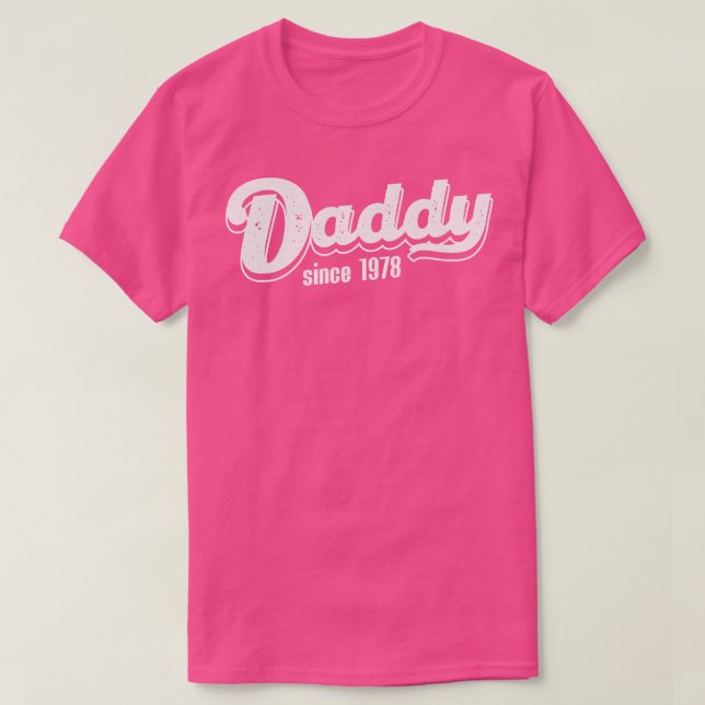 Vintag Daddy seit 1978 T-Shirt (Design vorne)