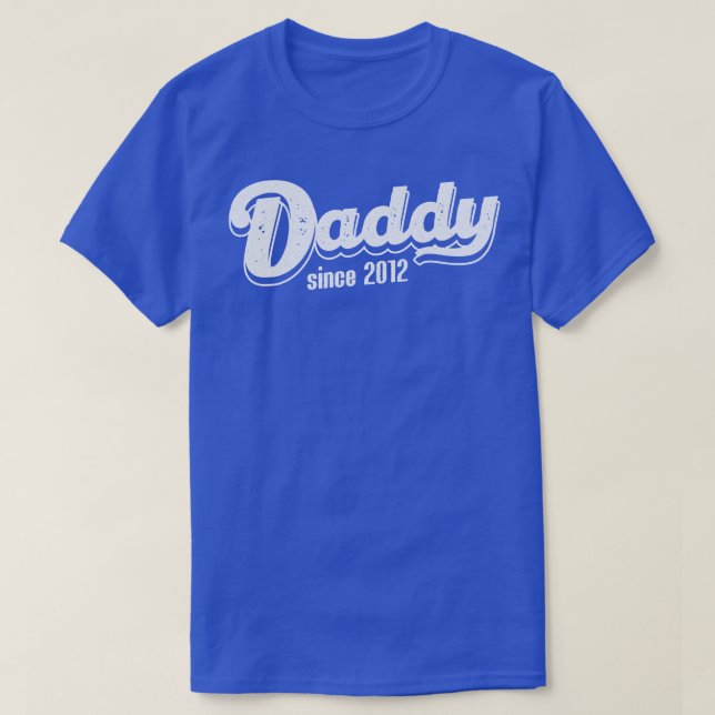 Vintag Daddy seit 2012 T-Shirt (Design vorne)