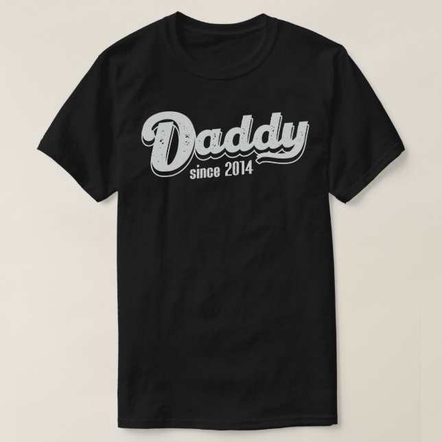 Vintag Daddy seit 2014 T-Shirt (Design vorne)