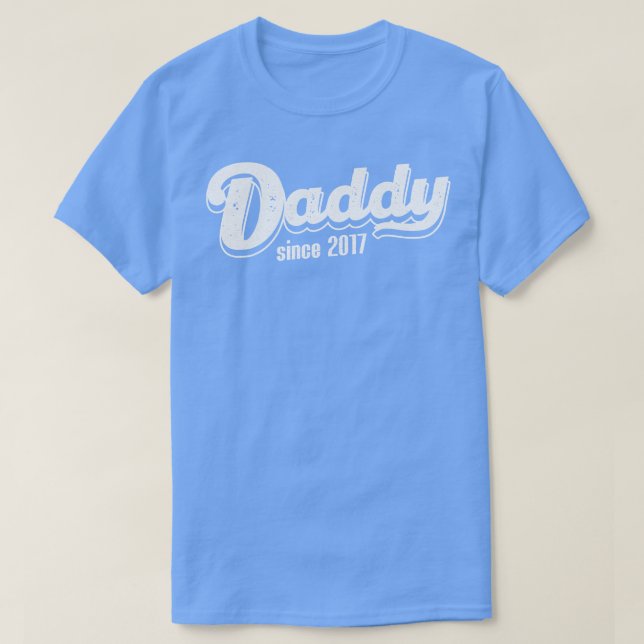 Vintag Daddy seit 2017 T-Shirt (Design vorne)