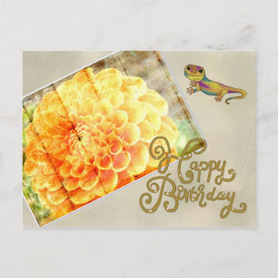 Vintag Dalie Postkarte