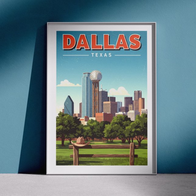 Vintag Dallas Texas Poster (Von Creator hochgeladen)