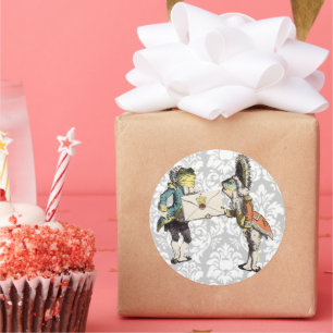 Vintag Damask Alice im Wunderland STICKER