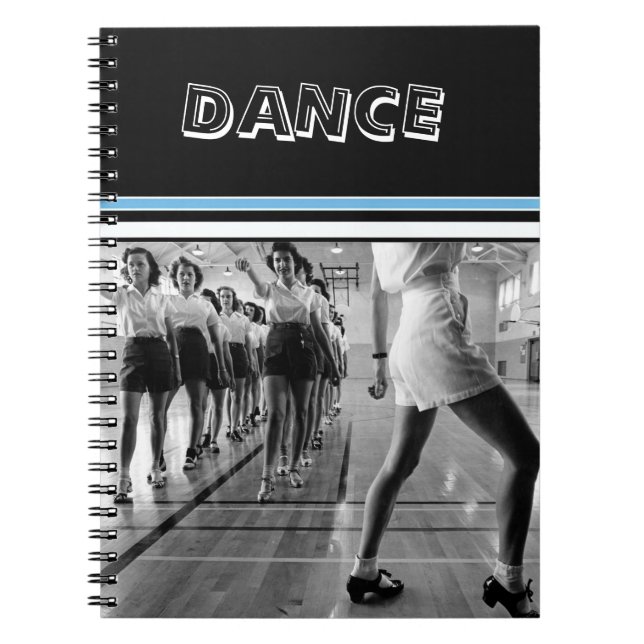 Vintag Dance Class 1 Foto Notebook Notizblock (Vorderseite)