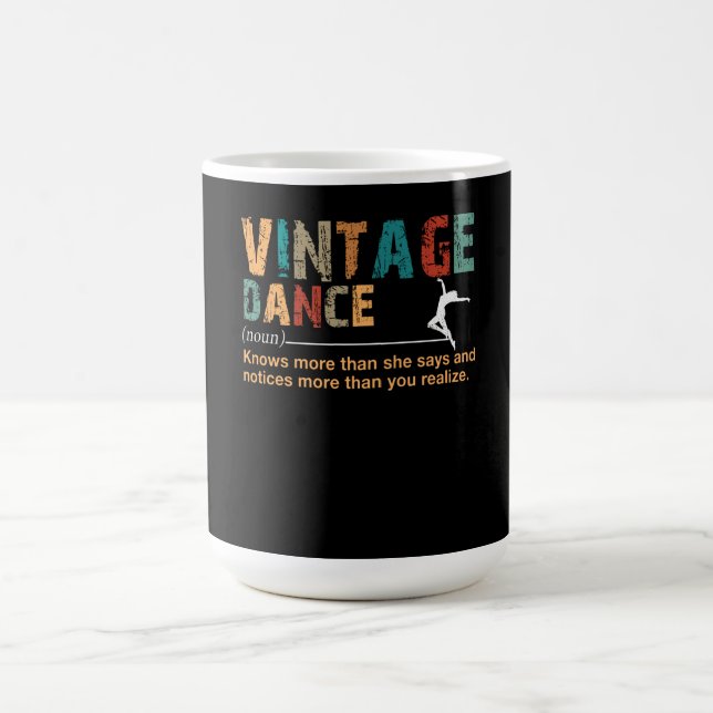 Vintag Dance Definition Dance Lover-Geschenk Kaffeetasse (Mittel)